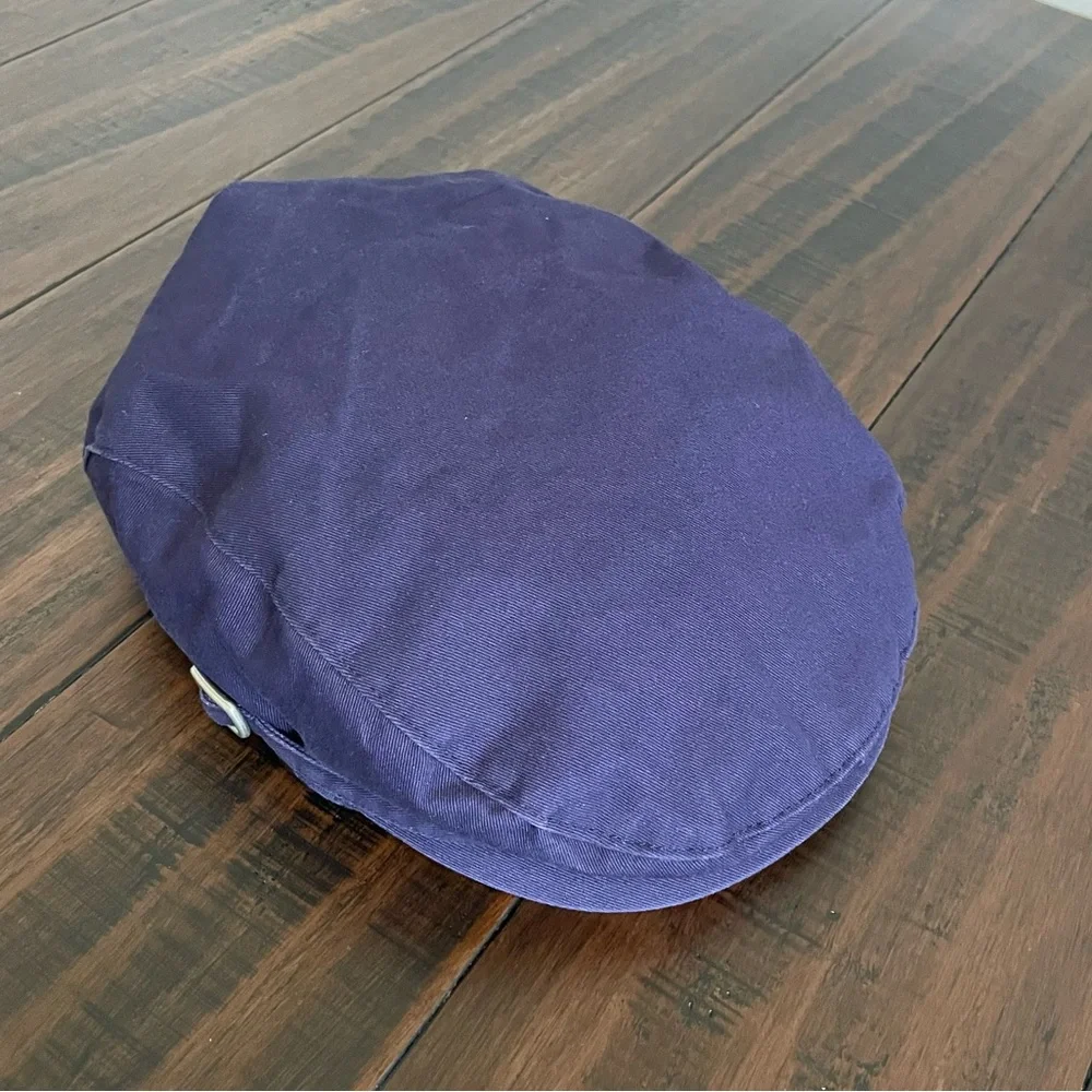 Janie and Jack Navy Blue Preppy Twill Cap Size 6-8yr